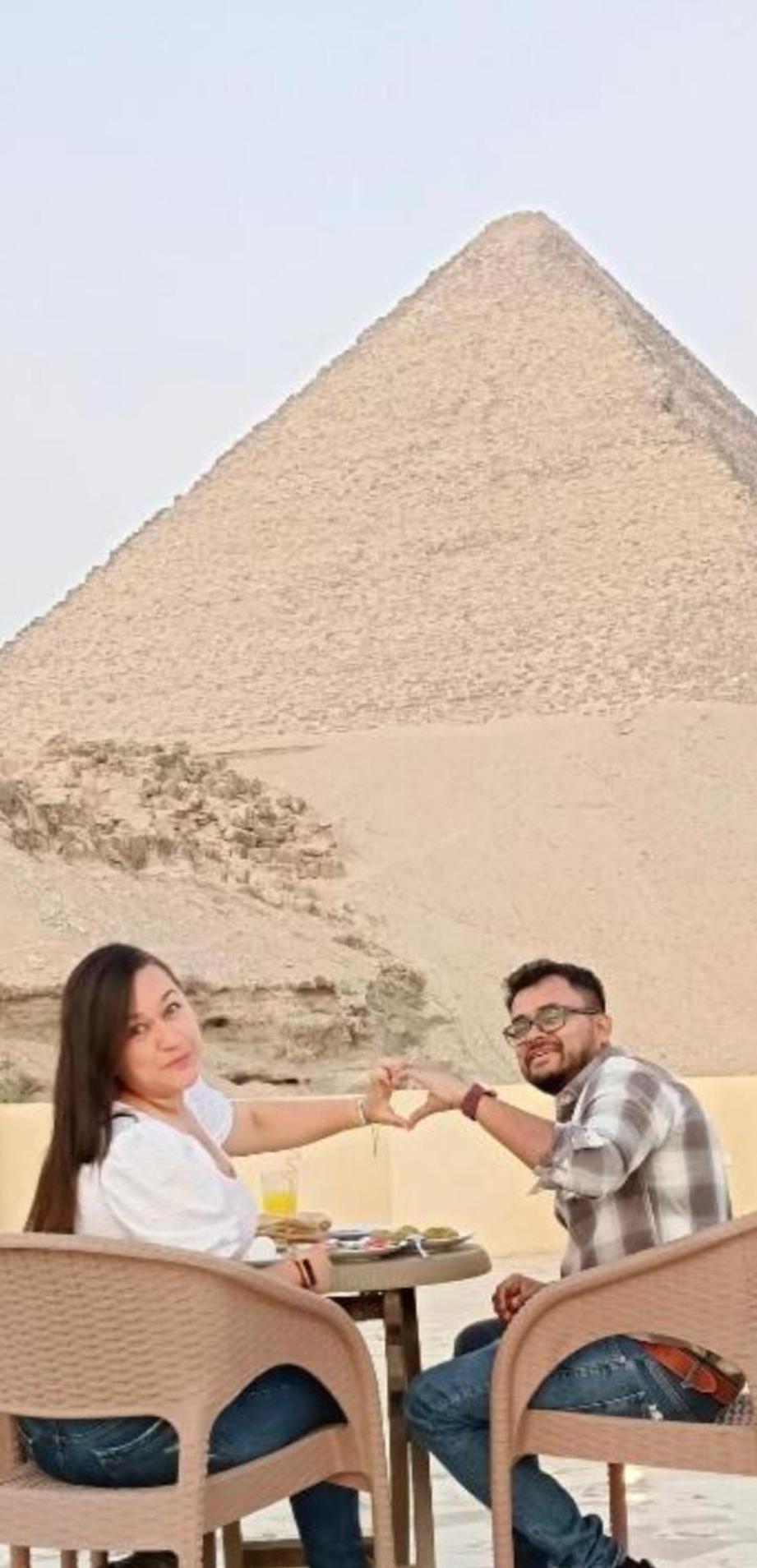 Pyramid View Gh Hotel Kafrat al Jabal Bagian luar foto